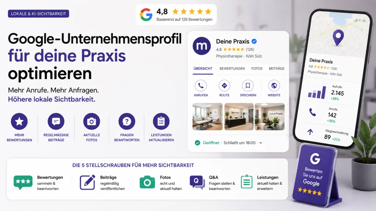 Google-Unternehmensprofil für Praxen optimieren