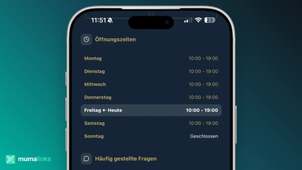 Überschrift: Abschnitte auf deinem Profil gliedern
