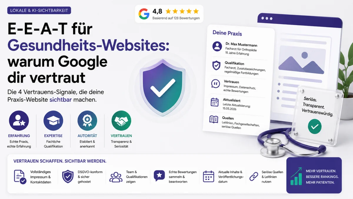 E-E-A-T für Gesundheits-Websites: warum Google dir vertraut